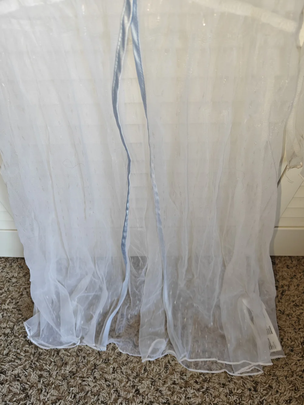 Disney Store Frozen Elsa Costume Sheer Overlay Dress Sparkle Robe Size 5/6Y